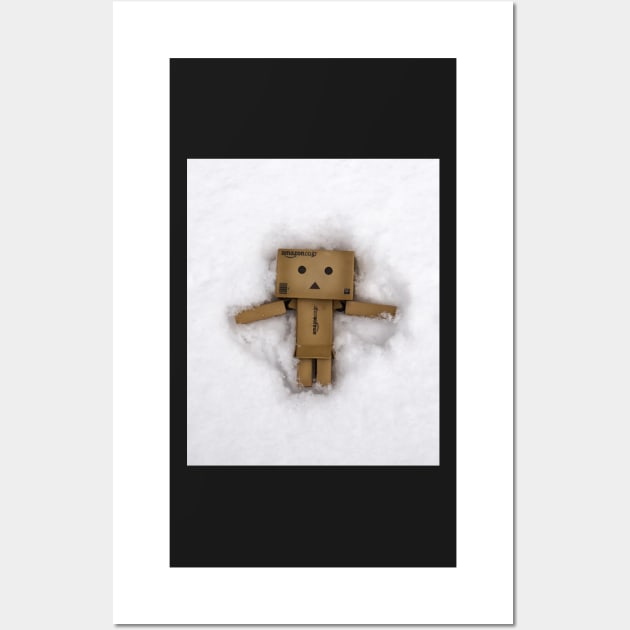 Danbo Makes a Snow Angel Wall Art by krepsher